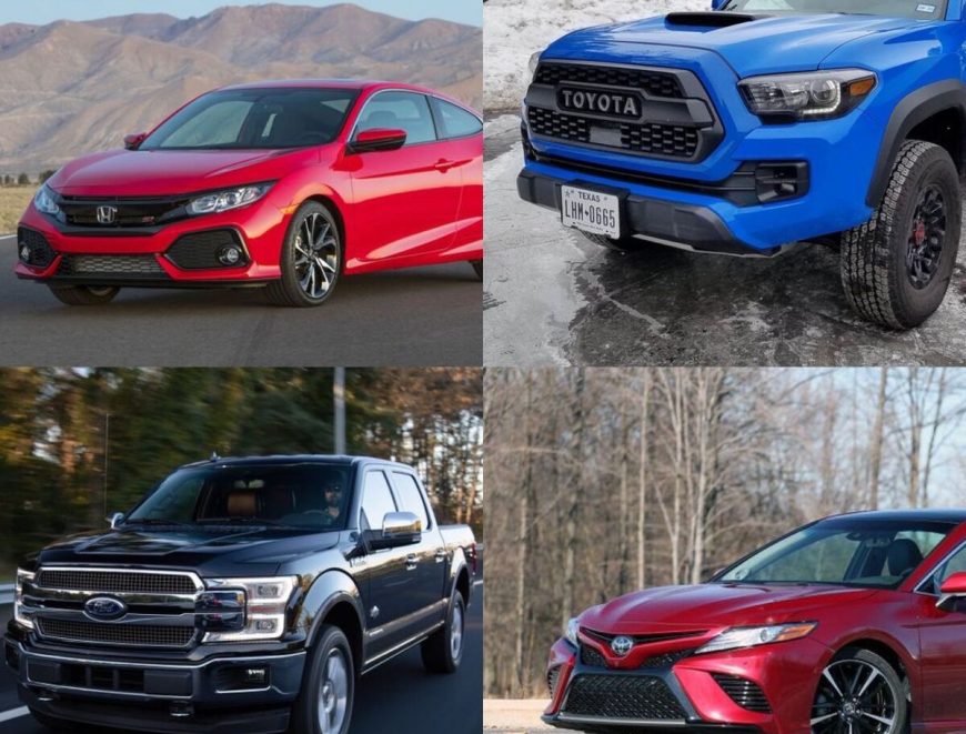 ۲۰ خودرو پر فروش سال گذشته در امریکا
